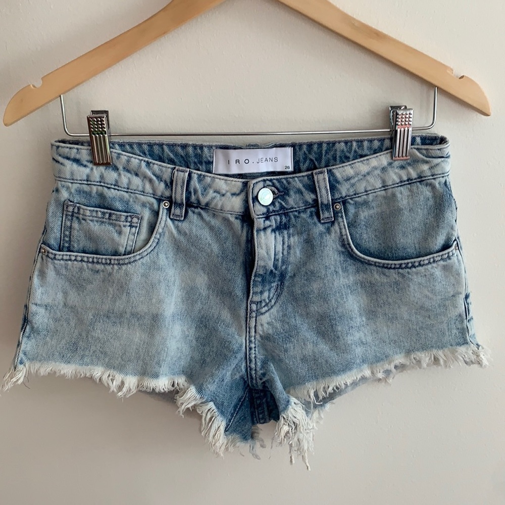 IRO Jeans Sanchez Cutoff Denim Shorts